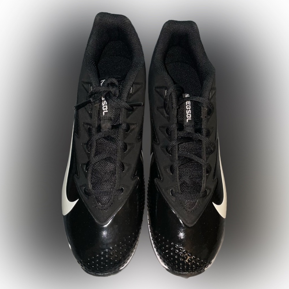 Nike Black and White Vapor Ultra-fly Keystone Baseball Cleats Size 9